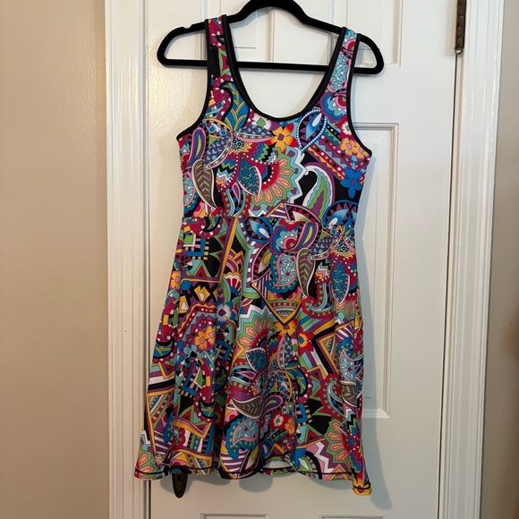 Johnny Was Bee Active Scoop Back Fit and Flare Tennis Dress Shorts - Small - Picture 7 of 7